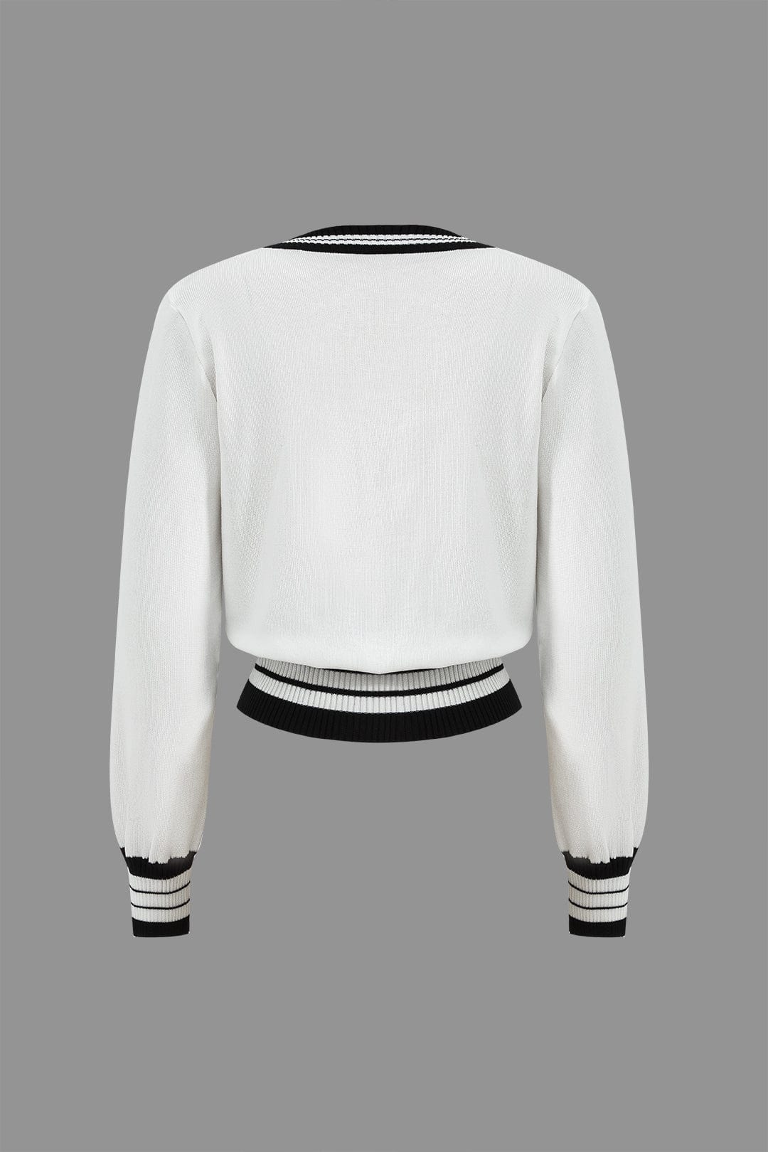 Ariella | Stilvolles Strick-Zweiteiler-Set mit Cropped-Cardigan & Weitbein-Hose