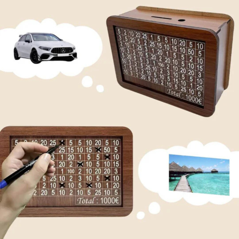 CoinTrack Digital Sparkonto – Dekorative Münzdose mit integriertem LCD-Zähler