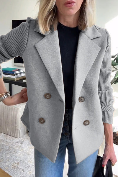Amelia™ | Schicker Blazer mit Strickärmeln