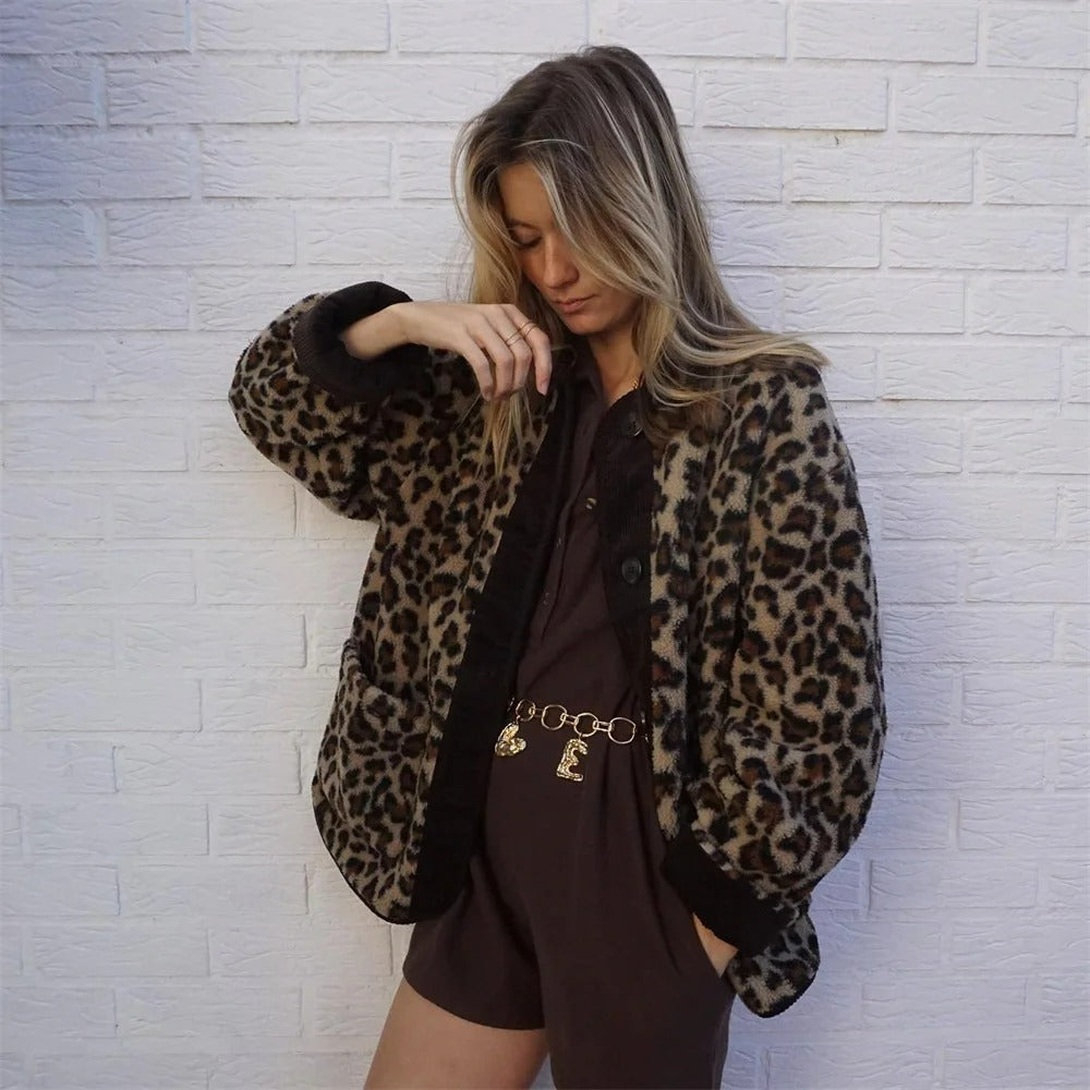 Sofia - Mantel Leopard Frau