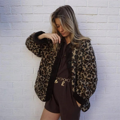 Sofia - Mantel Leopard Frau