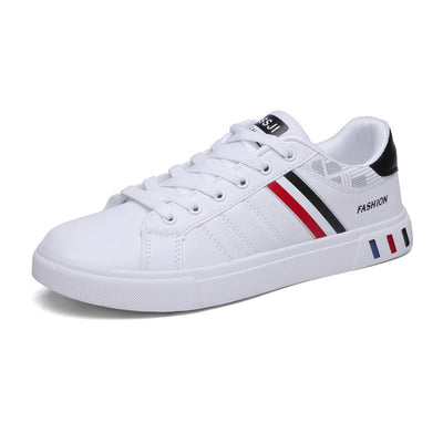 Lässiger Sneaker mit tricolor Streifen