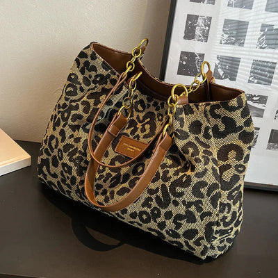 Tote Tasche mit Leopardenmuster