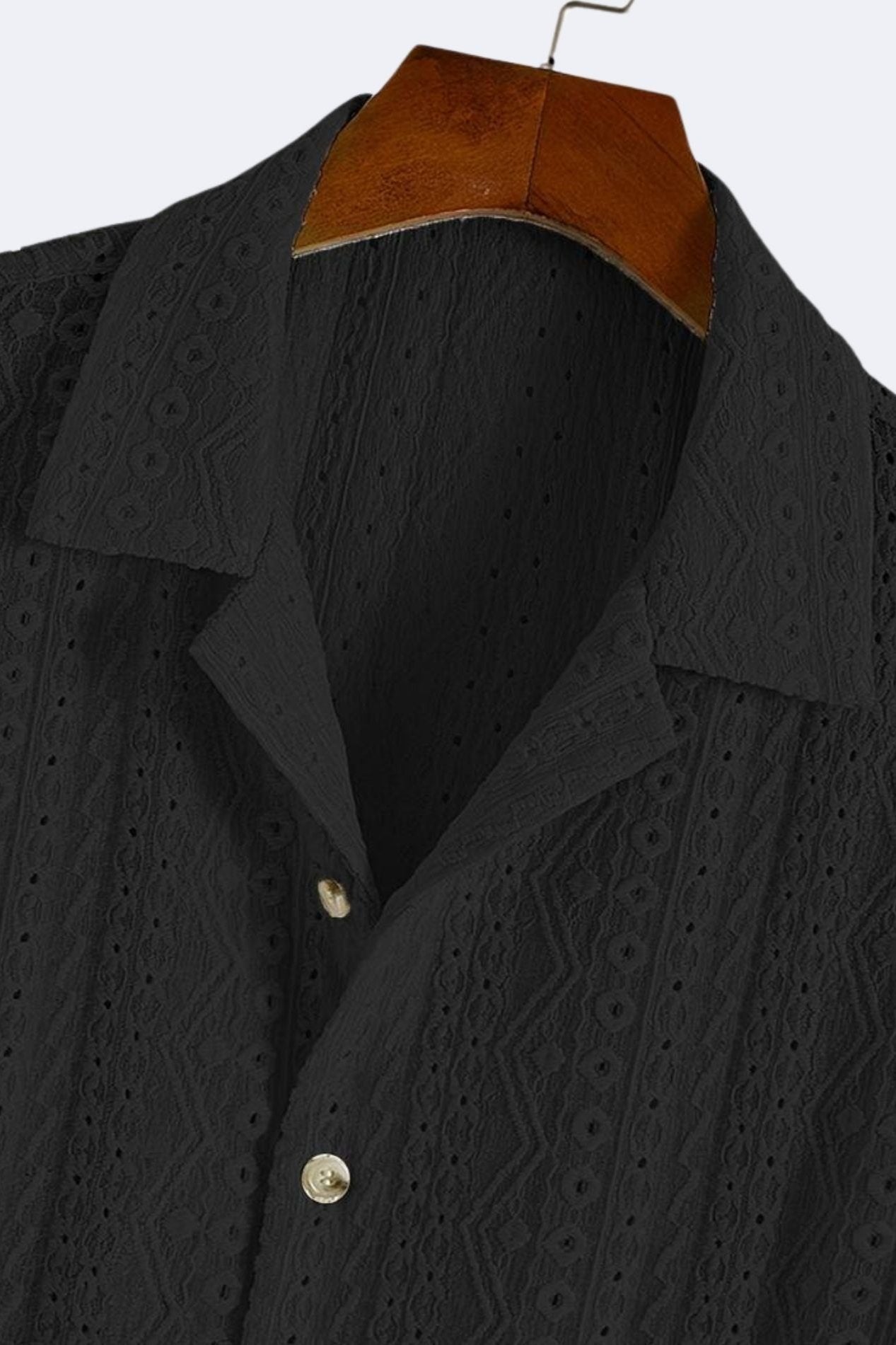 Luftiges Häkelhemd mit Kurzarm