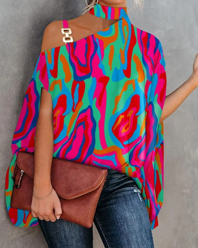 Damen Elegantes Bedrucktes Oberteil | Festliche Oberteile Damen