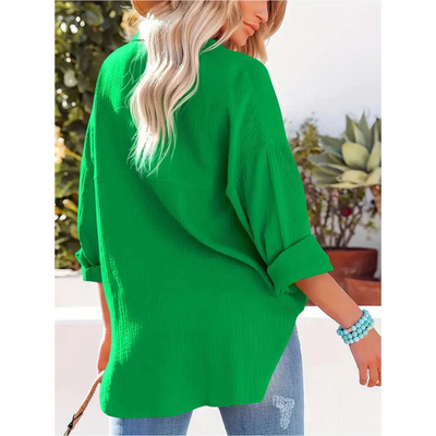 Langärmliges Freizeithemd Für Damen | Button Down