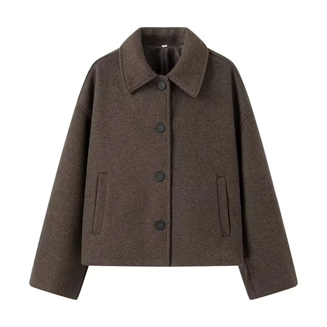 Damen Kurze Strick Mantel | Langarm