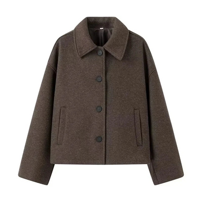 Damen Kurze Strick Mantel | Langarm