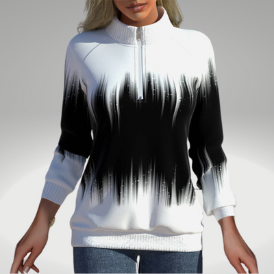 Schicker monochromer Pullover für Damen