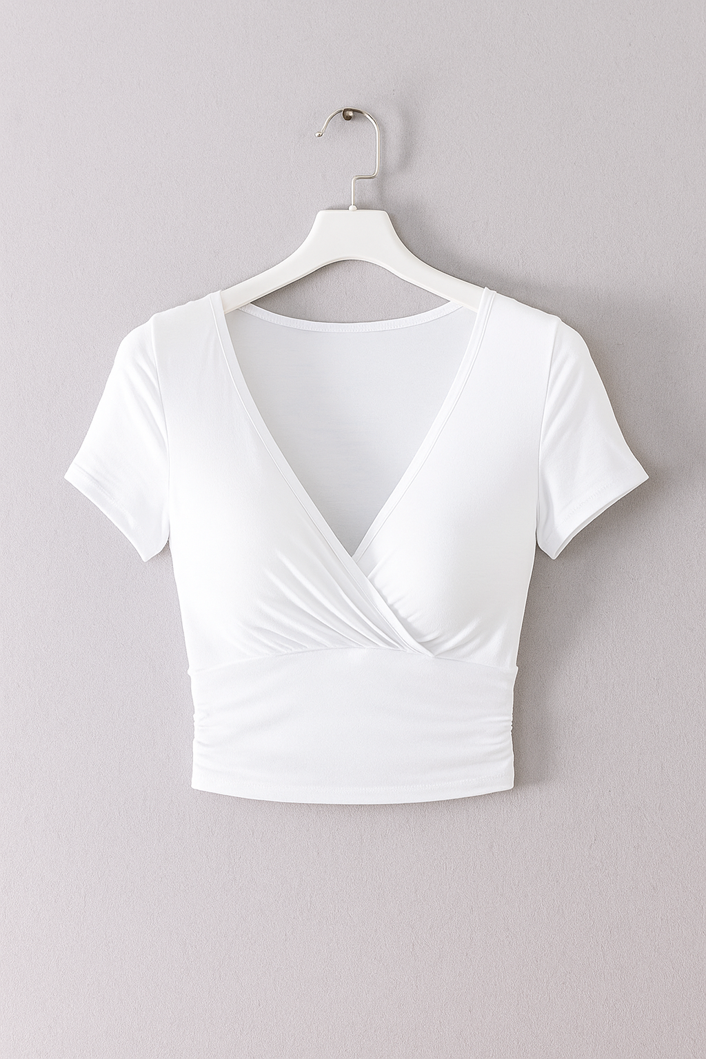 Schickes V-Ausschnitt Crop Top