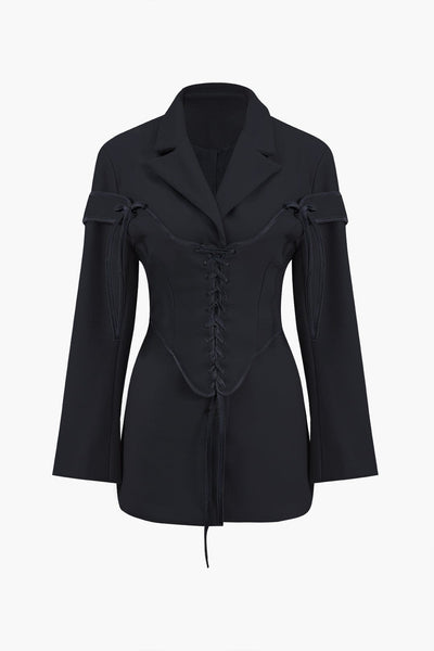 Ariana | Edles Zweiteiler-Set mit Blazer & Korsett-Schnürung