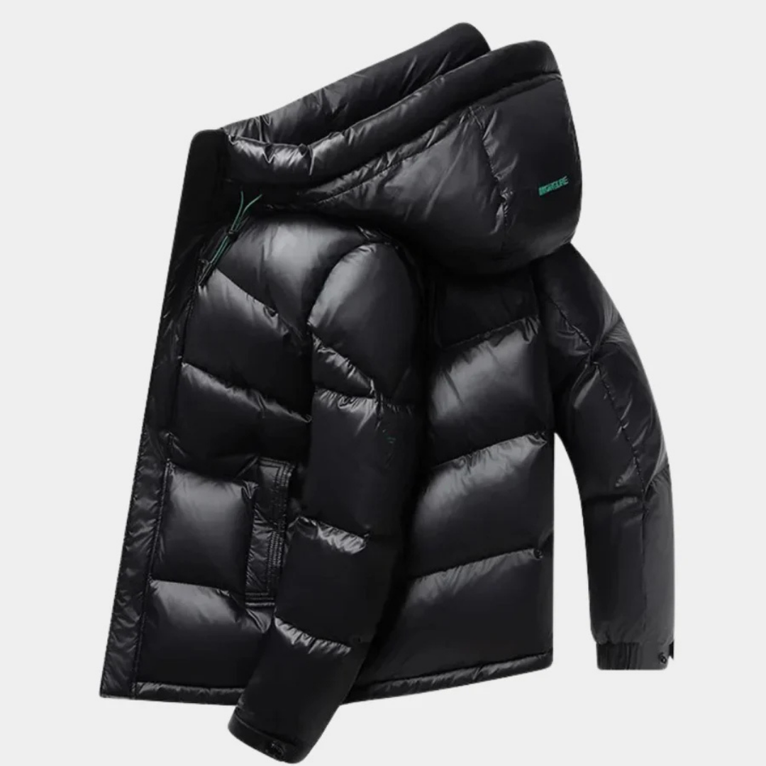 Herren Winter Warme Kapuzen Puffer Jacke | Reißverschluss
