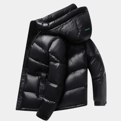 Herren Winter Warme Kapuzen Puffer Jacke | Reißverschluss