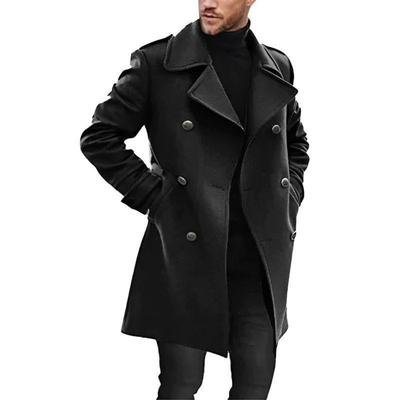 Herren Lange Winter Trench Mantel | Warme