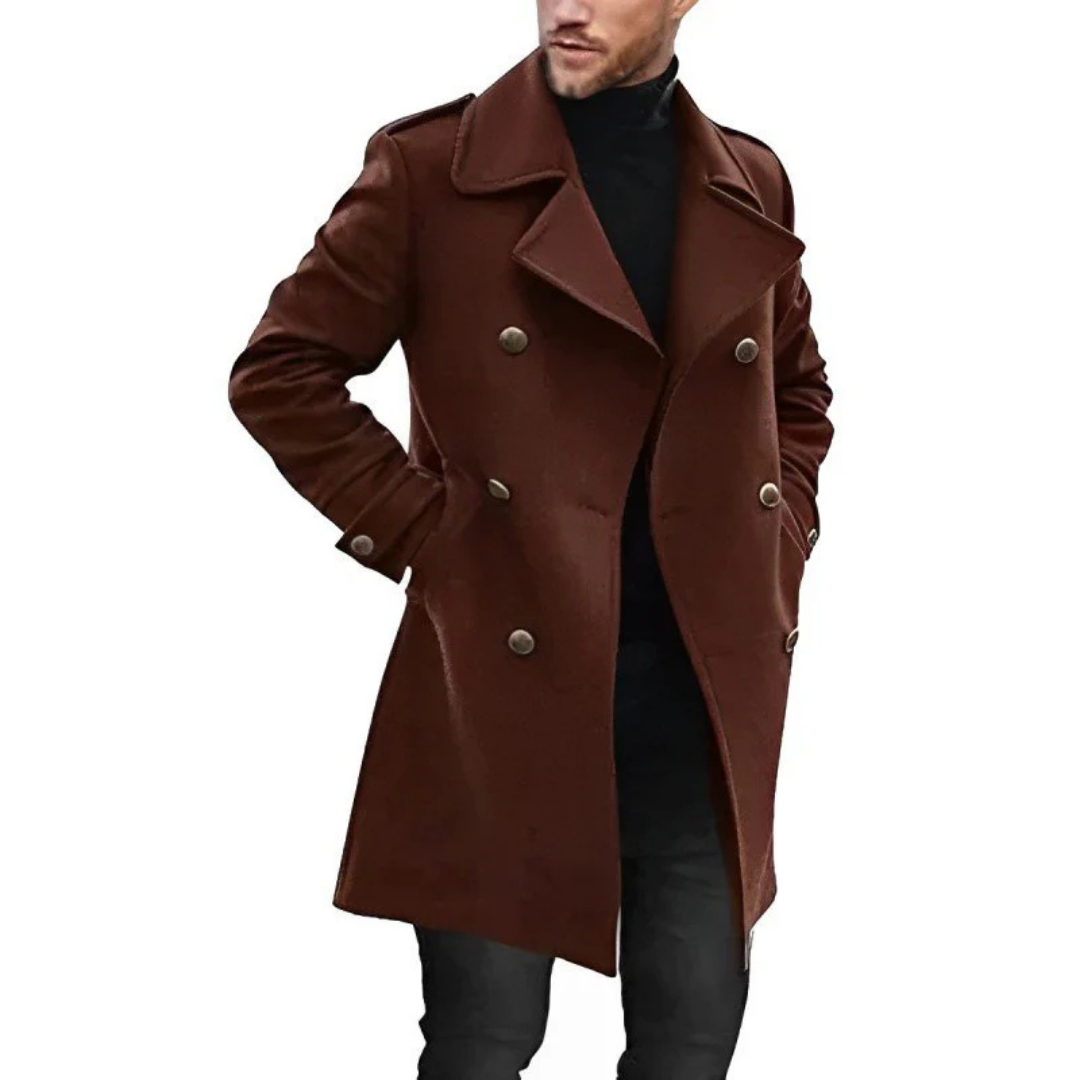 Herren Lange Winter Trench Mantel | Warme