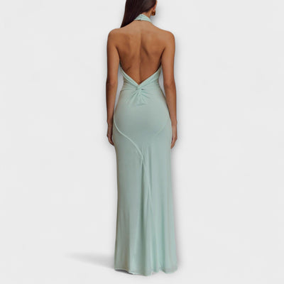 Lagune - Slinky Halter Maxi Dress
