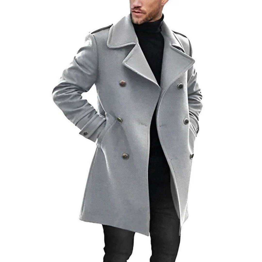 Herren Lange Winter Trench Mantel | Warme