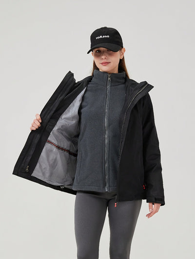 Damen Winter Skijacke | Outdoor mit Kapuze