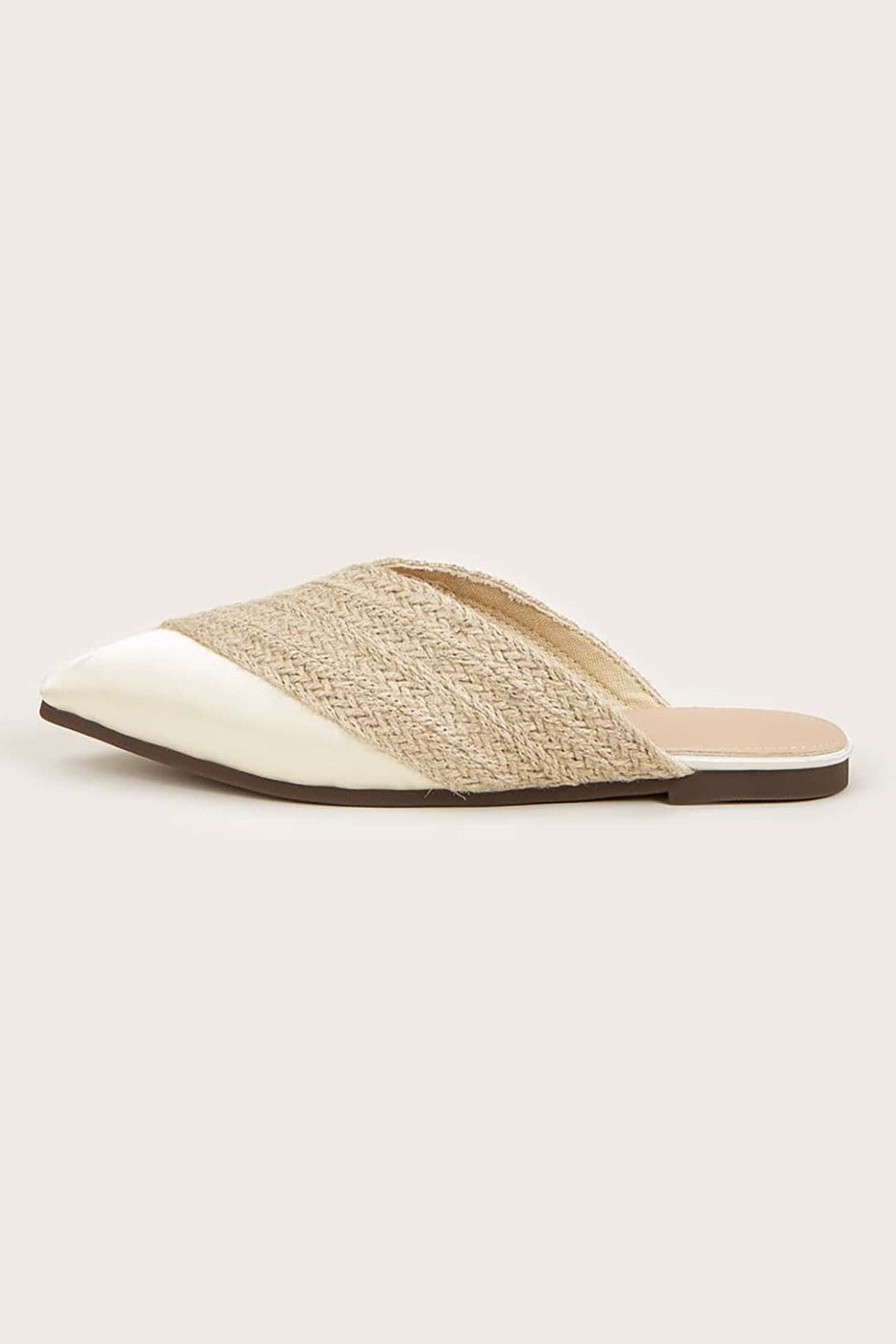 Trendige Espadrille-Mules mit Spitze
