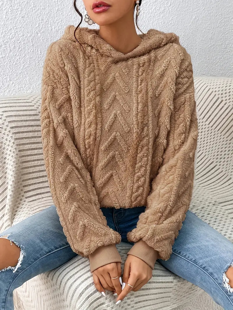 Kuscheliger Plüsch-Strickpullover