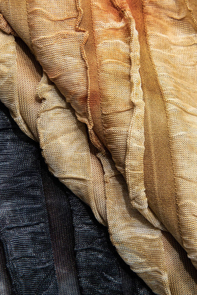 Aviana | Zweiteiliges Plissee-Set mit Farbverlauf & Neckholder-Top