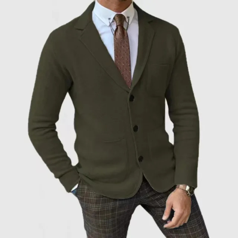 Leichter Slim Fit Blazer Für Herren | Gestrickt
