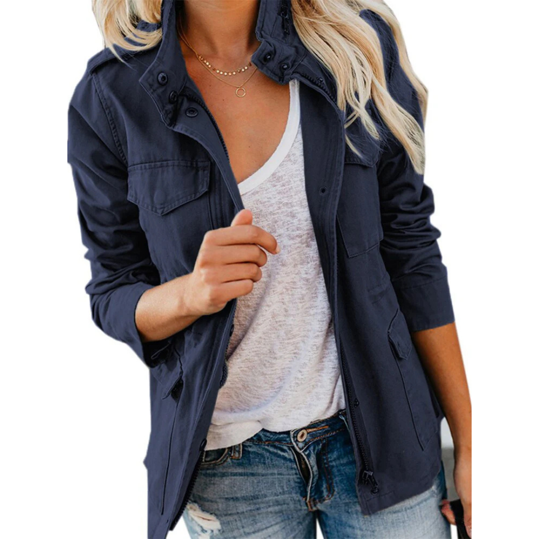 Modern Schicke Jacke Für Damen | Reißverschluss