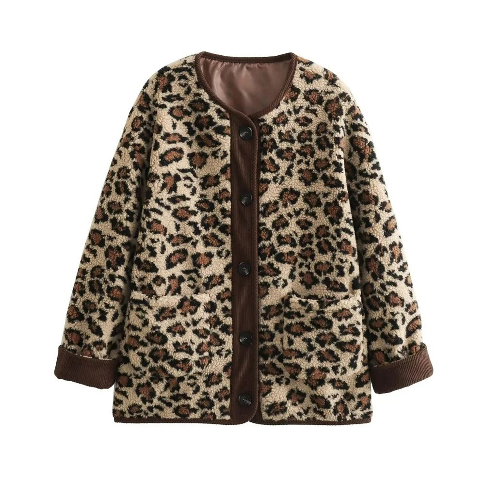 Sofia - Mantel Leopard Frau