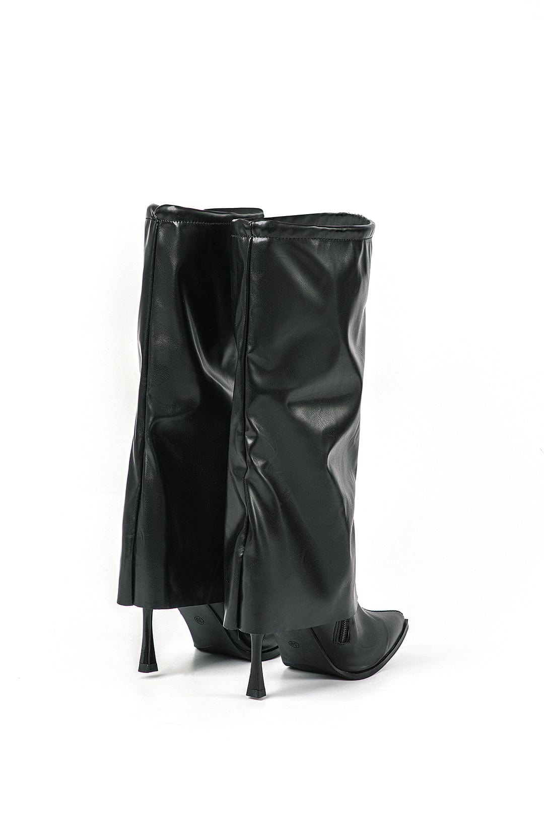 Olivia | Schwarze Designer-Stiefel mit einzigartigem Oversized-Look
