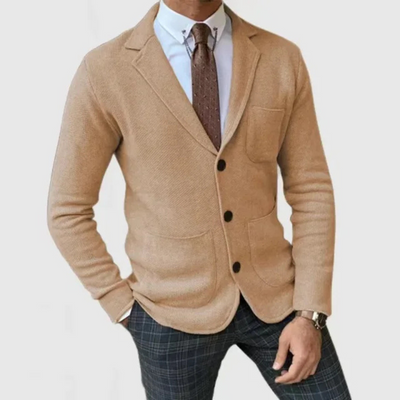 Leichter Slim Fit Blazer Für Herren | Gestrickt
