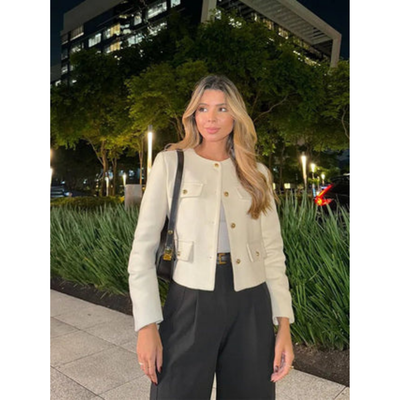 Damen Langarmjacke Vintage | Button Down