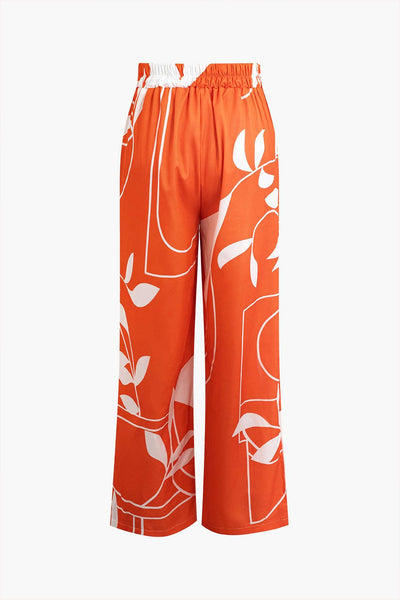 Bailey | Zweiteiler mit Knoten-Top & Bambusprint-Hose