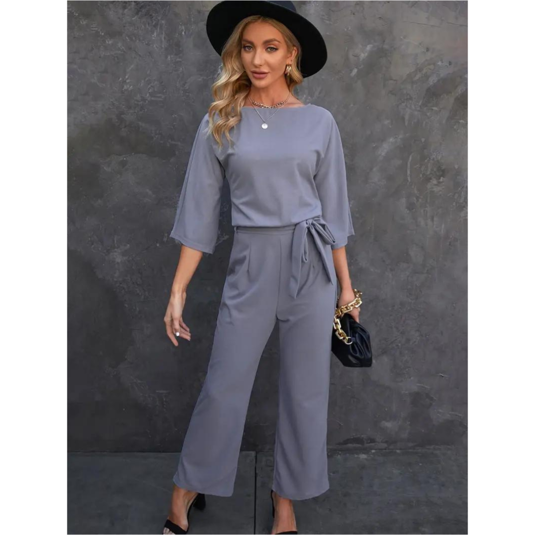 Schickes Jumpsuit Mit Weitem Bein Für Damen | Langarm