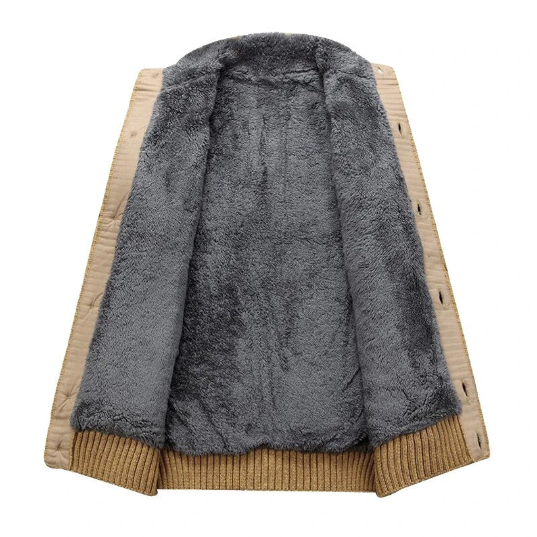 Warm Gestrickter Cardigan Für Herren | Lange Ärmel