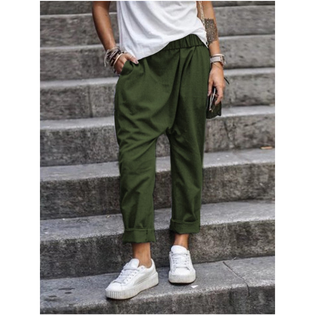 Kurze Freizeithose Für Damen | Weites Bein