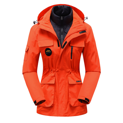 Damen Skijacke mit Kapuze | Sportliche Outdoor Winterjacke