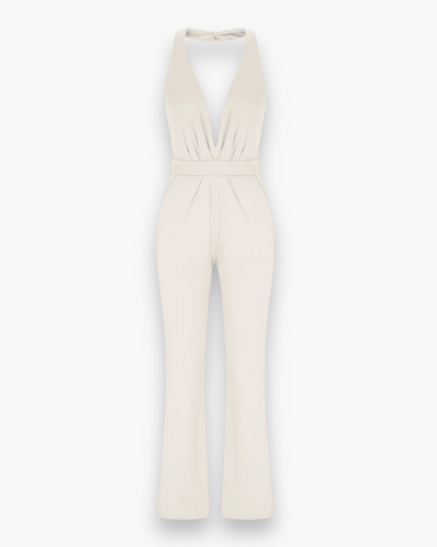 Damen Stilvoll Tief Schnitt Jumpsuit | Elegante