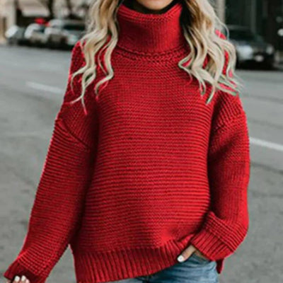 Kia - Grobstrick-Pullover mit Rollkragen
