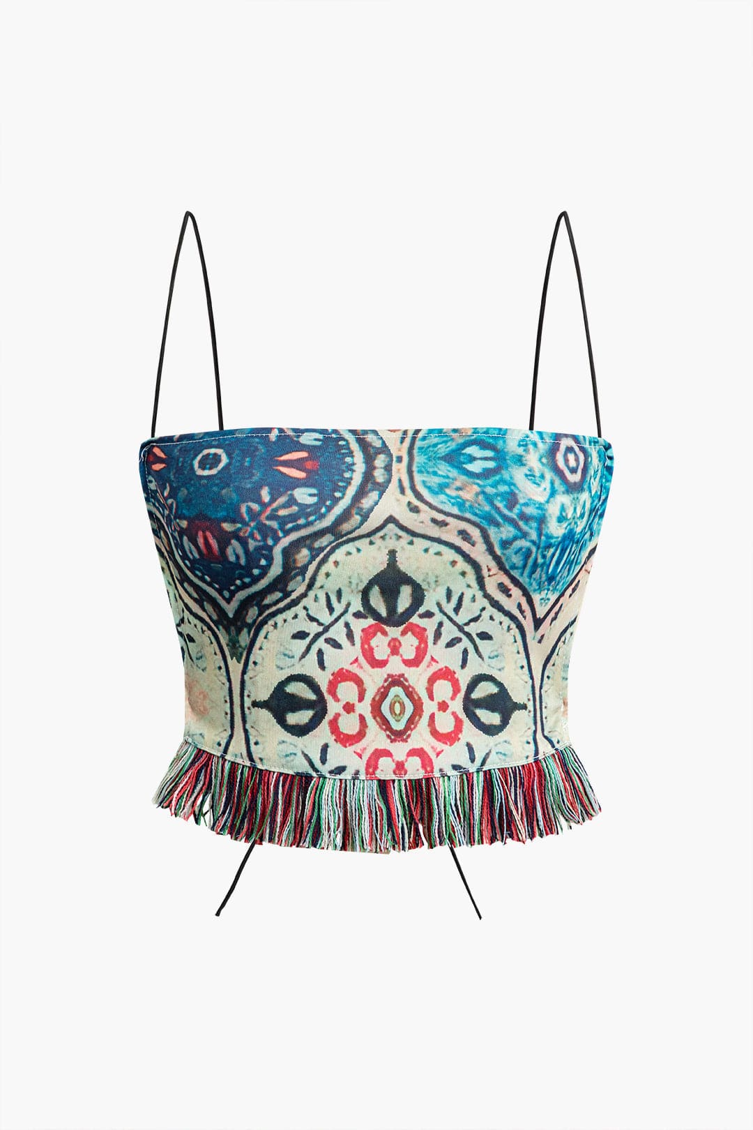 Greta | Verspieltes Zweiteiler-Set mit Boho-Print & Fransen