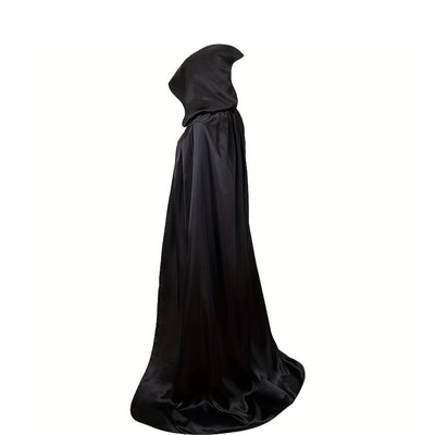 Unisex Halloween-Umhang mit Kapuze | Lang