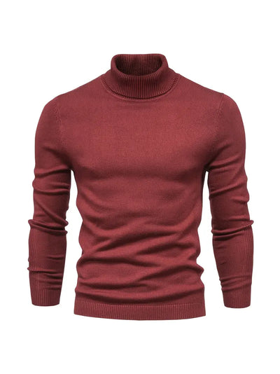 Pullover Herren Rollkragen Slim Fit | Langarm Smart Casual