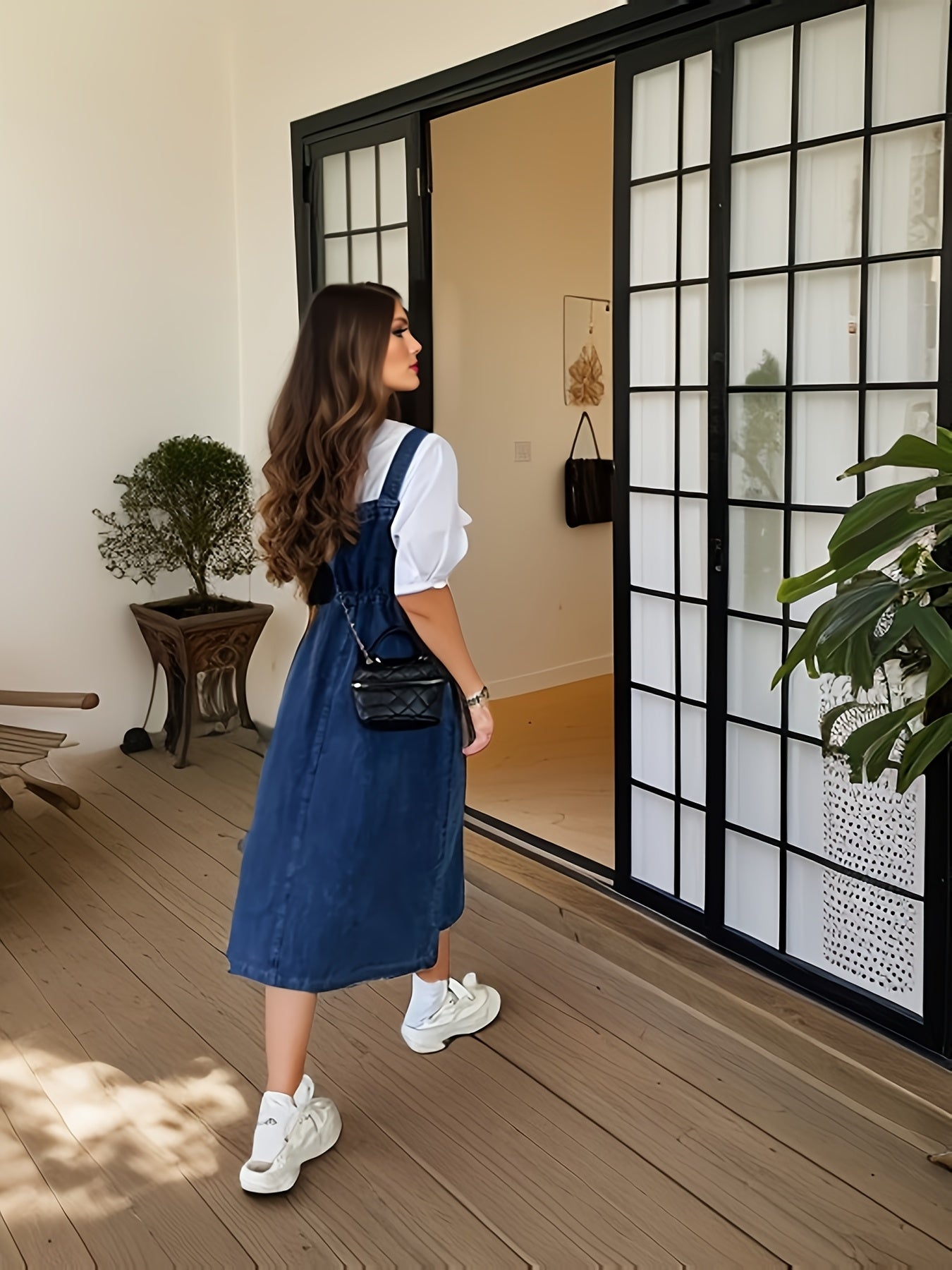 Solene | Elegantes und Stilvolles Denim-Maxikleid