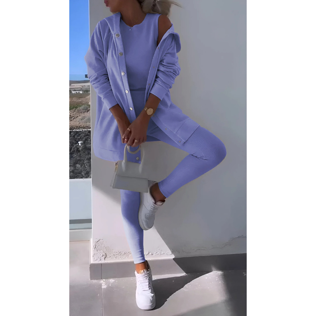 Bequemes Dreiteiliges Lounge Set Für Damen | Leicht