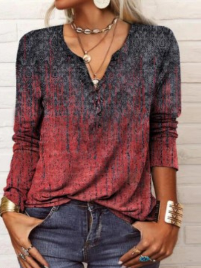 Retro Aztekenmuster Langarm Pullover