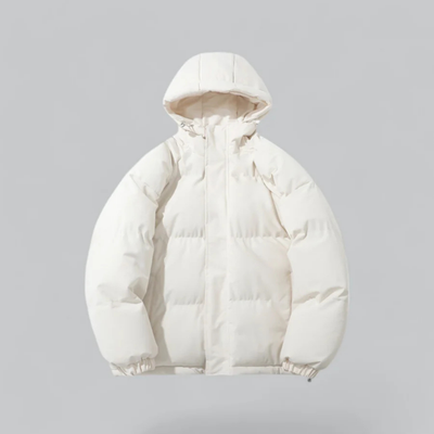 Unisex Winter Klassische Daunen Reißverschluss Jacke | Kapuzen