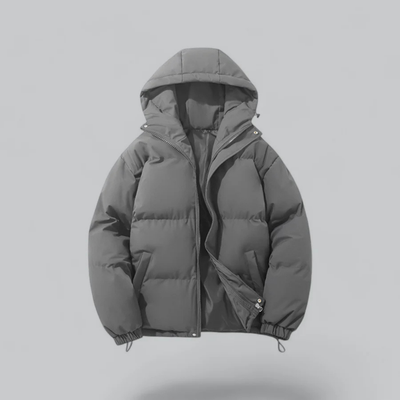 Unisex Winter Klassische Daunen Reißverschluss Jacke | Kapuzen