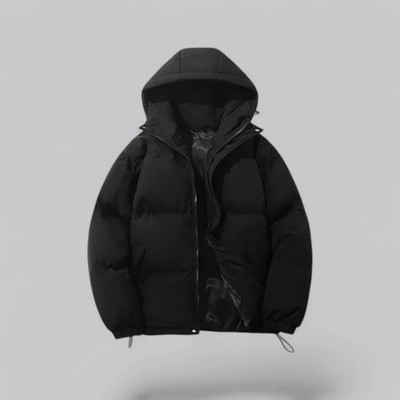 Unisex Winter Klassische Daunen Reißverschluss Jacke | Kapuzen