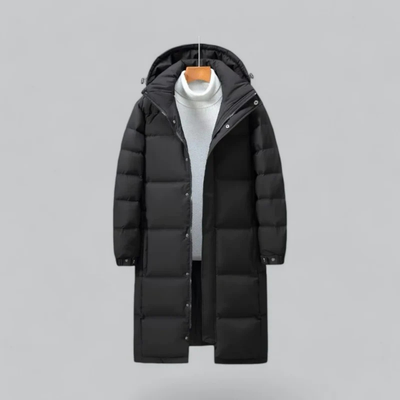 Herren Puffer Langer Kapuzen Winter Mantel | Warme