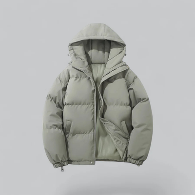 Unisex Winter Klassische Daunen Reißverschluss Jacke | Kapuzen