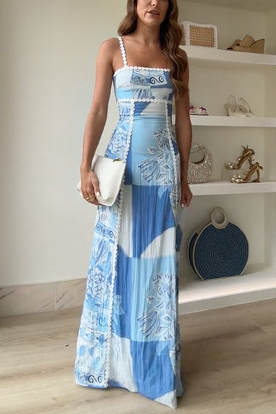 Bedrucktes Hochzeitsgastkleid Für Damen | Maxi